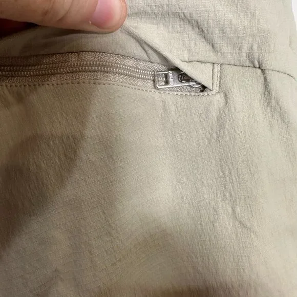 Athleta Trekkie Mid Rise Legacy Jogger SIze 6 Ripstop Athleisure Light Khaki - Picture 7 of 12